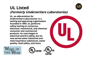 S-5! ®UL Listed (Formerly Underwriters Laboratories) UL, an abbreviation for Underwriters Laboratories, is a testing and approving organization. 