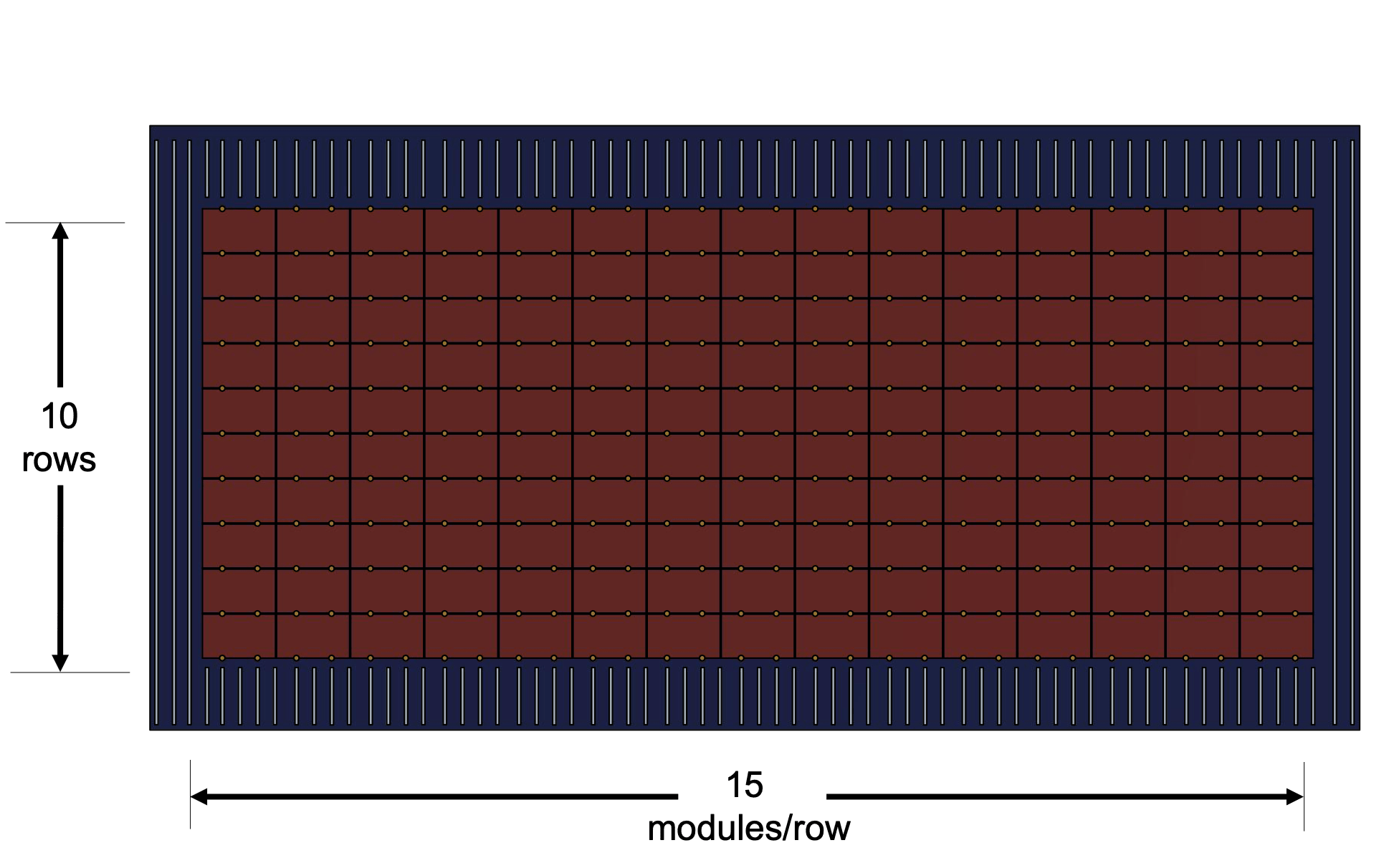 S-5! - 150-Module Layout for Direct-Attach with S-5! PVKIT -min