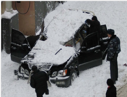 S-5!® - (1) Damage from a rooftop avalanche