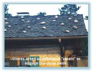 S-5!® - History of Snow Retention - Stones acted as individual “cleats” to  engage the snow bank.