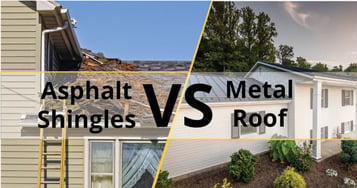S-5! photos comparing asphalt shingles vs metal roofing