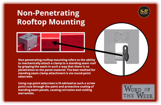 S-5® Word of the Week - Non-Penetrating Rooftop Mounting