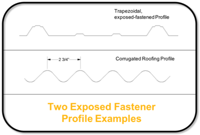 Two Exposed Fastener Profile Examples - S-5!®