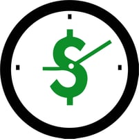 save time and money clock clipart